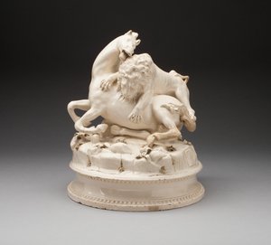 Lion Attacking Horse by Unknown artist