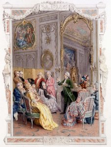Literary fair in the 18th century - in 
