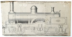 London and North Western Express Locomotive Plate 112 by Unknown artist