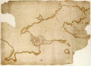 Louisburg Fortress and Harbour, Cape Breton by Unknown artist