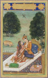Lovers on a Terrace by Unknown artist