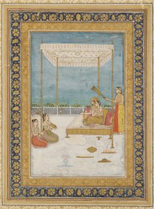 Lovers on a Terrace, with an Attendant and Musicians