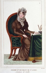Portrait of Madame de Genlis - Stephanie Felicite of the Crest of Saint-Aubin