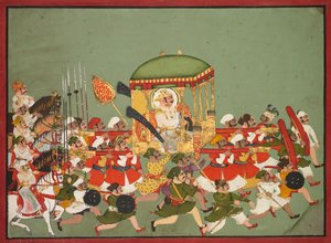 Maharao Chattar Sal (reigned 1758–64) of Kota in a Palanquin by Unknown artist