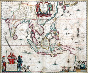 Map of Asia from the Blaeu Atlas by Unknown artist