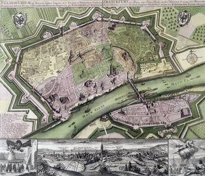 Map of Frankfurt by Unknown artist