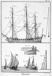 Marine, ropes of ships - in 