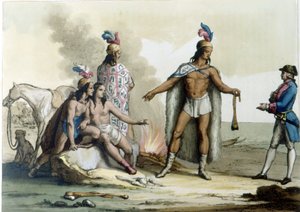 Meeting of a Westerner with the Indians of Patagonia by Unknown artist