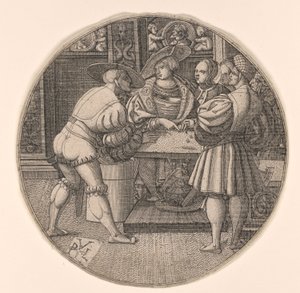 Men Playing a Game of Dice