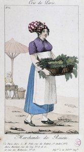 Merchant of Grapes - in "Cris de Paris"