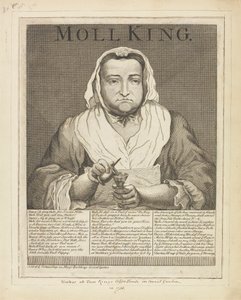 Moll King (Broadside Engraved Portrait of the Notorious Mistress of King