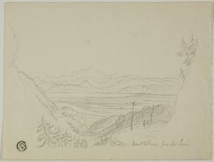 Mont Blanc from the Jura by Unknown artist