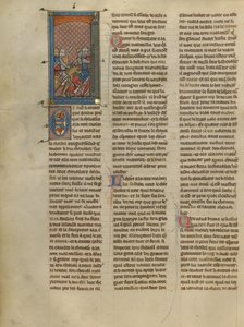 Mordret and Knight à la cote mal taillée Pursuing Two Knights by Unknown artist