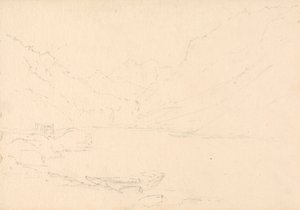 Mountainous Landscape and Lake by Unknown artist