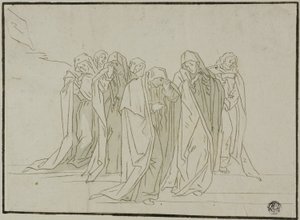 Mourning Figures by Unknown artist