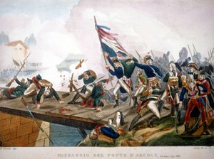 Napoleon Bonaparte at the Pont d
