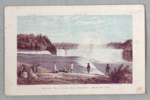 Niagara Falls From Point Prospect - American Side from The Falls of Niagara: Being a Complete Guide by Unknown artist