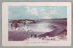 Niagara in Winter from Canada Side from The Falls of Niagara: Being a Complete Guide by Unknown artist