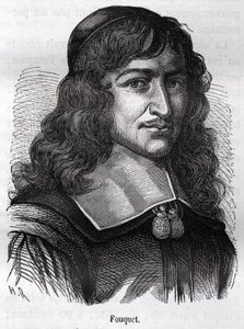 Nicolas Fouquet (1615 - 1680), French statesman. Engraving from 