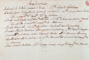 Notes on the Staging of the Opera Mithridate by Unknown artist