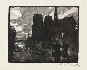 Notre Dame, Evening by Unknown artist