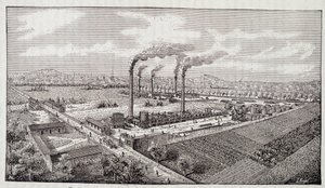 Overview of the oil refinery plant of Mr Deutsch in Pantin