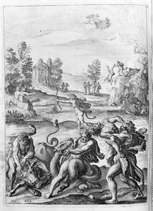 Illustration for Book 15 of Metamorphoses by Ovid, with notes by Thomas Farnaby