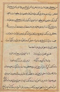 Page from Tales of a Parrot (Tuti-nama): text page by Unknown artist