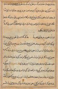 Page from Tales of a Parrot (Tuti-nama): text page by Unknown artist