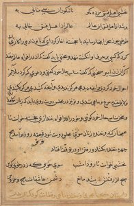 Page from Tales of a Parrot (Tuti-nama): text page by Unknown artist