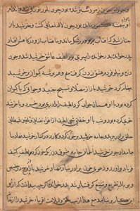 Page from Tales of a Parrot (Tuti-nama): text page by Unknown artist