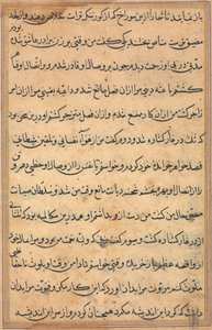 Page from Tales of a Parrot (Tuti-nama): text page by Unknown artist