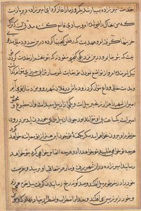 Page from Tales of a Parrot (Tuti-nama): text page by Unknown artist