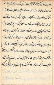 Page from Tales of a Parrot (Tuti-nama): text page