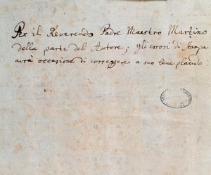 Page with dedicace, from the score of Alceste, opera by C. W. Gluck by Unknown artist