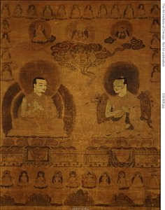 Painted Banner (Thangka) of Sakyapa Lineage Teachers by Unknown artist