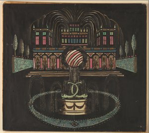 Palace and Fountain by Unknown artist