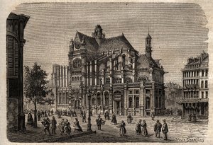 Paris, Ile-de-France, France - Saint-Eustache Church (19th century) by Unknown artist