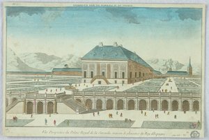 Peep-show, Perspective View of the Royal Palace of La Zarzuela, Pleasure House of the King of Spain by Unknown artist