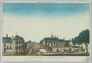 Peep-show, View of the Canal of Delft at The Hague, City of Holland, 16 by Unknown artist