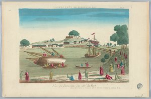 Peep-show, View of Bayonne from the Port, No. 3 by Unknown artist