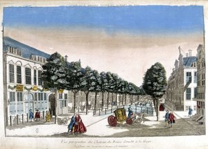Perspective view of The Hague: the canals and the castle of Prince Gracht - Optical by Unknown artist