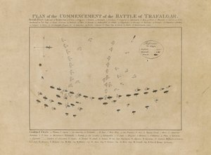 Plan of the Commencement of the Battle of Trafalgar by Unknown artist