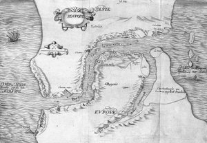 Plan Showing the Strait of Constantinople (now the Strait of Bosphorus) - in 