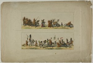 Plates Three and Four, from The Opening of the Campaign of the Ultras against the 19th Century by Unknown artist