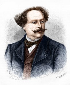 Portrait of Alexandre Dumas Jr., French Writer