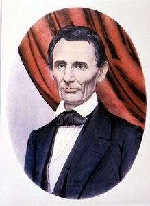 Portrait of American President Abraham Lincoln (1809 - 1865).