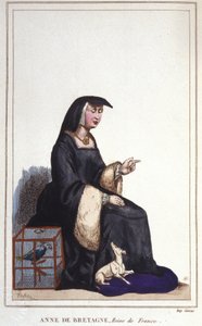 Portrait of Anne of Brittany (1476-1514), Queen of France, wife of Charles VIII then Louis XII by Unknown artist