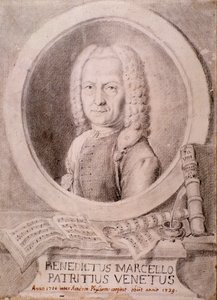 Portrait of Benedetto Marcello (drawing) by Unknown artist