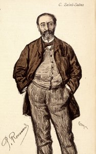 Portrait of Camille Saint-Saëns (1835-1921), French composer